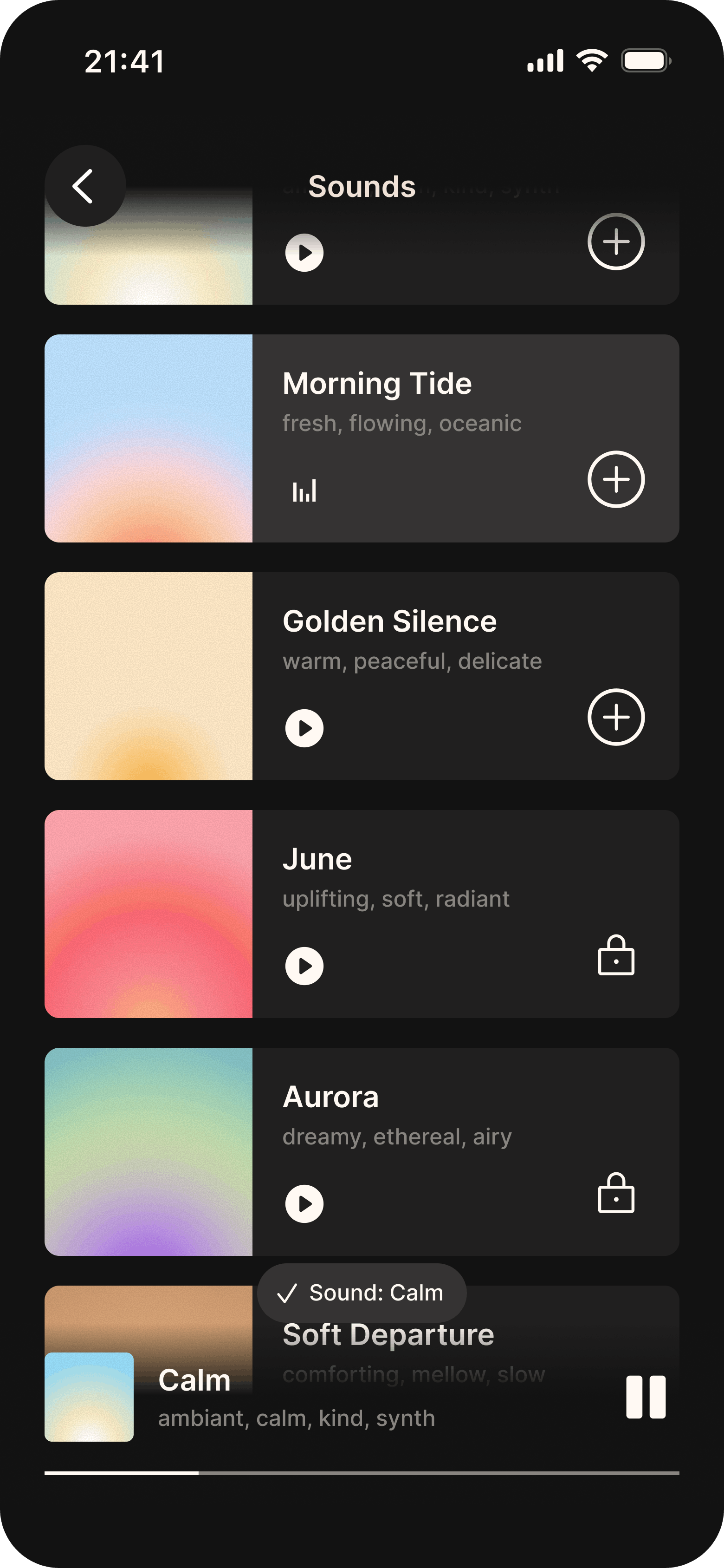 Choose a sound